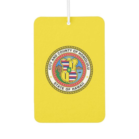 Vlag van de stad Honolulu, Hawaii Golf Pet Clip Luchtverfrisser (Voorkant)