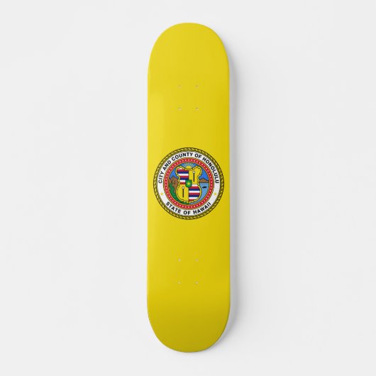 Vlag van de stad Honolulu, Hawaii Skateboard (Voorkant)