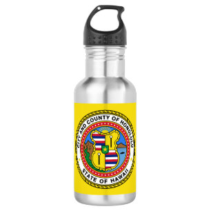 Vlag van de stad Honolulu, Hawaii Stainless Steel Waterfles