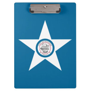 Vlag van de stad Houston, Texas Klembord