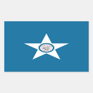 Vlag van de stad Houston, Texas Rechthoekige stick Rechthoekige Sticker