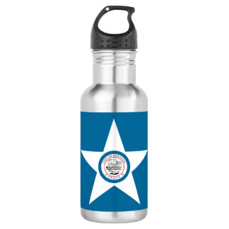 Vlag van de stad Houston, Texas Water Bottle Waterfles