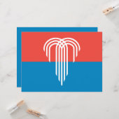 Vlag van de stad Kansas (Missouri) Kaart (Voorkant / Achterkant in situ)