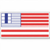 Vlag van de stad Lethbridge Sticker (Voorkant)