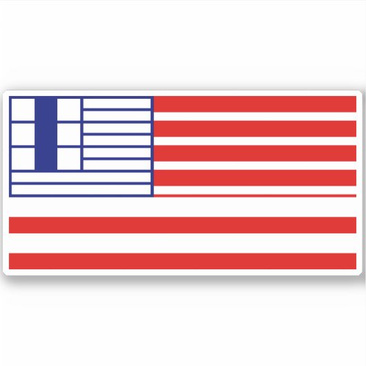 Vlag van de stad Lethbridge Sticker (Voorkant)