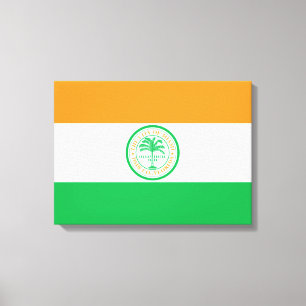 Vlag van de stad Miami (Florida) Canvas Afdruk