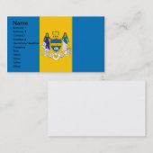 Vlag van de stad Philadelphia Visitekaartje (Voorkant / Achterkant)