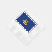 Vlag van de stad Quebec Servet (Hoek)