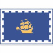 Vlag van de stad Quebec Sticker (Voorkant)