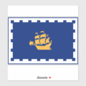 Vlag van de stad Quebec Sticker (Vel)