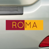 Vlag van de stad Rome, Italië Bumpersticker (Op auto)