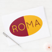 Vlag van de stad Rome, Italië Ovale Sticker (Envelop)