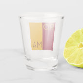 Vlag van de stad Rome, Italië Shot Glas (Achterkant)