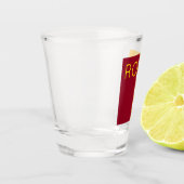 Vlag van de stad Rome, Italië Shot Glas (Links)