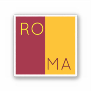 Vlag van de stad Rome, Italië Sticker