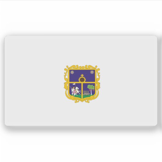 Vlag van de stad Santiago de Querétaro, Mexico Sticker (Voorkant)