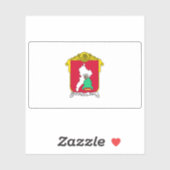 Vlag van de stad Toluca de Lerdo, Mexico Sticker (Vel)