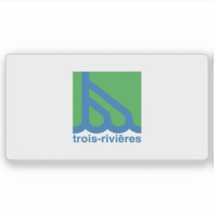 Vlag van de stad Trois-Rivières, Quebec, Canada Sticker