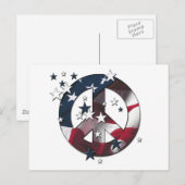 Vlag van de Sterren & van de Strepen van het Teken Briefkaart (Voorkant / Achterkant)