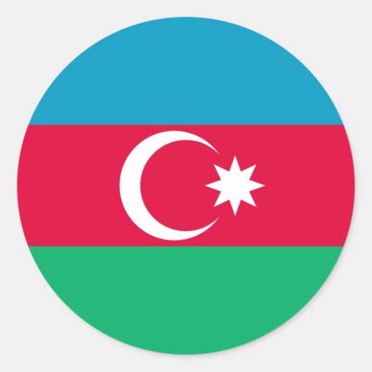 Vlag van de Sticker van de Azerbeidzjan (Voorkant)