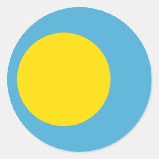 Vlag van de Sticker van Palau (Voorkant)
