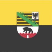 Vlag van de Sticker van vinyl-Saksen-Anhalt (Voorkant)