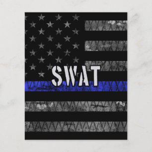 Vlag van de SWAT-politie Flyer