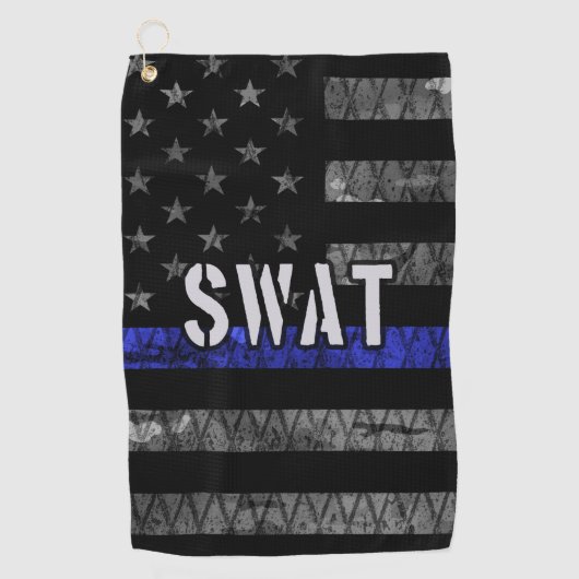 Vlag van de SWAT-politie Golfhanddoek (Voorkant)
