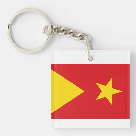 Vlag van de Tigray-regio Sleutelhanger (voorkant)