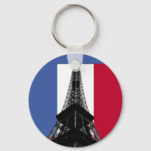 Vlag van de Toren van Frankrijk Keychain Eiffel