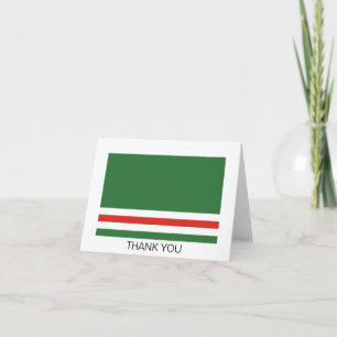 Vlag van de Tsjetsjeense Republiek Itsjkerië Bedankkaart
