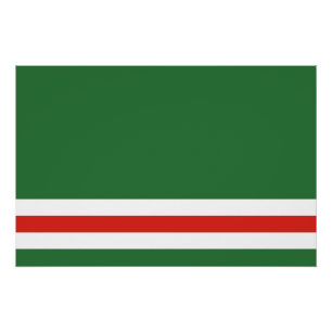 Vlag van de Tsjetsjeense Republiek Itsjkerië Perfect Poster