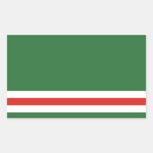 Vlag van de Tsjetsjeense Republiek Itsjkerië Rechthoekige Sticker