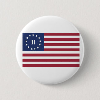 Vlag van de Tweede Amerikaanse Revolutie Ronde Button 5,7 Cm