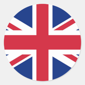 vlag van de Unie van het Verenigd Koninkrijk - aut Ronde Sticker
