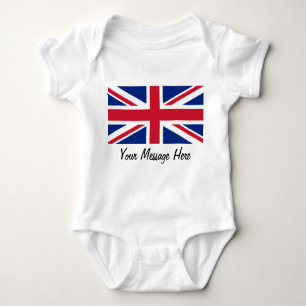Vlag van de Unievaarster van de Britse Toddler Bab Romper