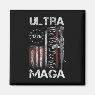  Vlag van de V.S. Ultra Mega Pistool USA 4 Juli TR Magneet