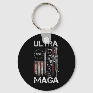 Vlag van de V.S. Ultra Mega Pistool USA 4 Juli TR Sleutelhanger