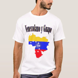 Vlag van de Venezolaanse driekleurentypografie T-shirt