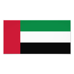 Vlag van de Verenigde Arabische Emiraten Foto Afdruk