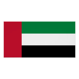 Vlag van de Verenigde Arabische Emiraten Perfect Poster