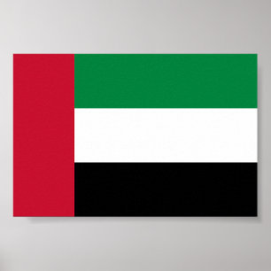 Vlag van de Verenigde Arabische Emiraten Poster