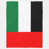 Vlag van de Verenigde Arabische Emiraten (VAE) Fleece Deken (Voorkant)