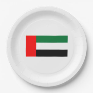 Vlag van de Verenigde Arabische Emiraten (VAE) Papieren Bordje