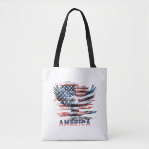 Vlag van de Verenigde Staten. Amerika Draagtas