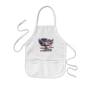 Vlag van de Verenigde Staten. Amerika Kinder Schort
