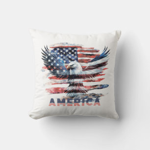 Vlag van de Verenigde Staten. Amerika Kussen