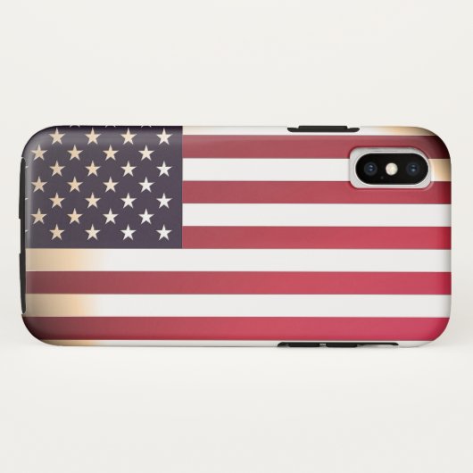 Vlag van de Verenigde Staten Case-Mate iPhone Case (Achterkant (horizontaal))