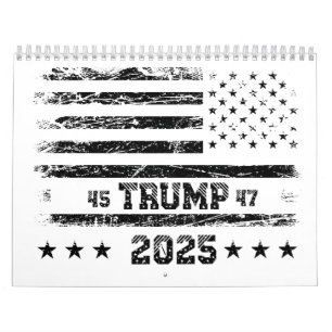 Vlag van de Verenigde Staten, Donald Trump. Kalender
