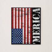 Vlag van de Verenigde Staten met drukcabine 'MERIC Legpuzzel (Verticaal)